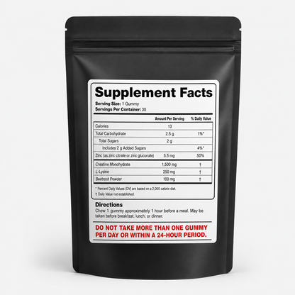 Weight Gain Gummies – Sour Tropical Flavor | 30-Day Supply